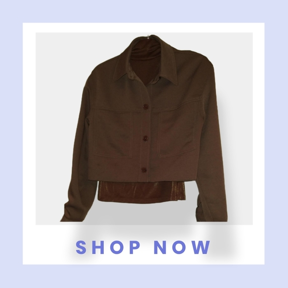 Aritzia Jackets & Blazers - Last price ! Great condition Little Cropped Jacket in caramelized walnut